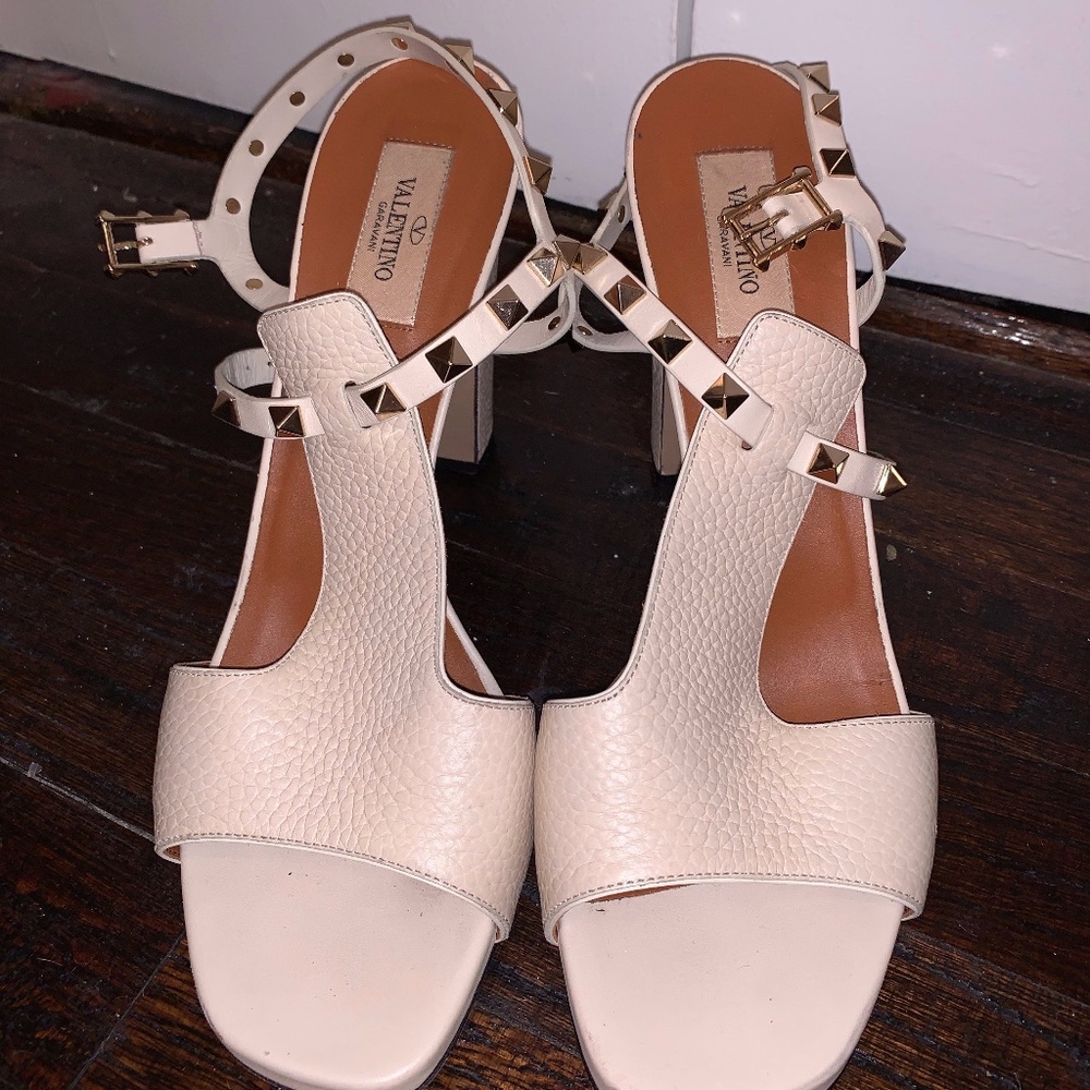 COPY - Valentino Rockstar Stud Wedges/ Heels